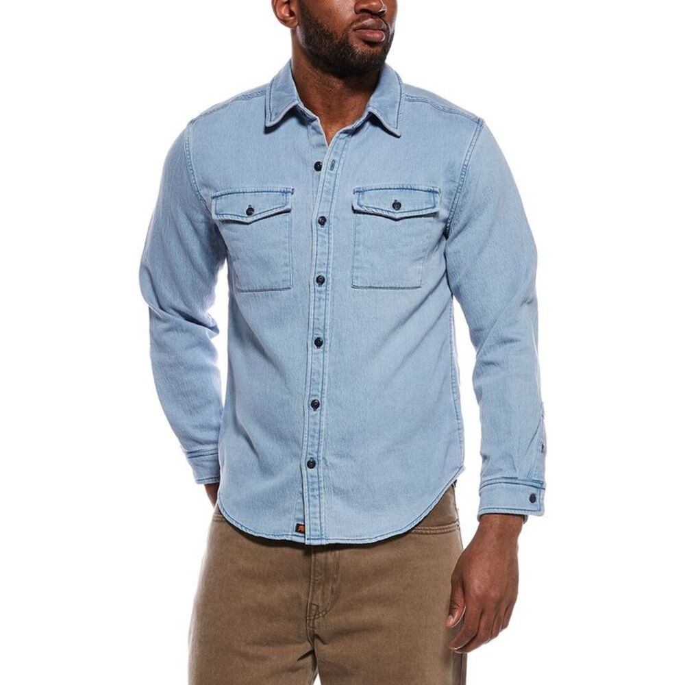 The Normal Brand Mens  Big Jake Shirt Jacket, Blue